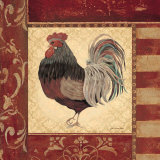 Red Rooster IV Prints by Jo Moulton