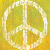 Yellow Peace Prints by Louise Carey Yellow Peace Prints by Louise Carey