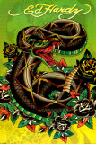 Ed Hardy - Snake プリント - エド・Hardy