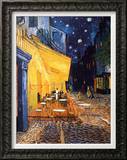The Café Terrace on the Place du Forum, Arles, at Night, c.1888 Framed Canvas Print by Vincent van Gogh