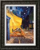 The Cafe Terrace on the Place du Forum, Arles, at Night, c.1888 Framed Canvas Print by Vincent van Gogh