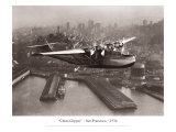 China Clipper, San Francisco, CA 1936 reproduction procédé giclée par Clyde Sunderland