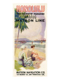 Honolulu reproduction procédé giclée