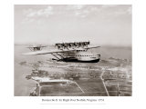 Dormier Do-X volant au dessus de Norfolk en Virginie, 1931 reproduction procédé giclée