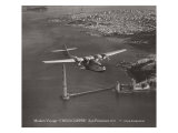 Maiden Voyage, China Clipper, San Francisco, California 1935 Giclee Print by Clyde Sunderland