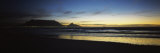 Silhouette of Table Mountain at Sunset, Table Bay, Bloubergstrand, Cape Winelands, South Africa Photographic Print by Panoramic Images Silhouette of Table Mountain at Sunset, Table Bay, Bloubergstrand, Cape Winelands, South Africa Photographic Print by Panoramic Images