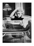 Marilyn Monroe Reading Motion Picture Daily, New York, c.1955 Prints by Ed Feingersh