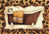 Leopard Bath Prints by Diane Knott