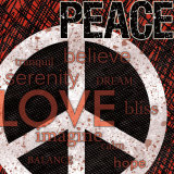 Peace Print by Louise Carey