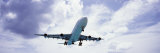 View of an Airplane in Flight, Maho Beach, Sint Maarten, Netherlands Antilles Photographic Print by Panoramic Images 