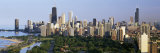 Hancock Building and Sears Tower, Lincoln Park, Lake Michigan, Chicago, Illinois, USA Photographic Print by Panoramic Images 