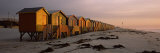 Changing Room Huts on the Beach, Muizenberg Beach, False Bay, Cape Town, South Africa Photographie par Panoramic Images 
