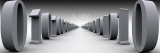 Binary Digits in a Row Photographic Print by Panoramic Images 