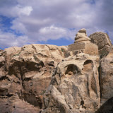 Snake Monument, a Symbol of Immortality and Endless Renewal, Petra, Jordan, Middle East Photographie par Christopher Rennie