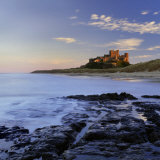 Bamburgh Castle Bathed in Warm Evening Light, Bamburgh, Northumberland, England, United Kingdom Photographic Print by Lee Frost