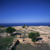 Persian Style Hilltop Palace Built 480 BC by King of Marion, Destroyed 400 BC, Vouni, North Cyprus Photographie par Christopher Rennie