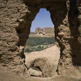 6th Century AD Kiz Kala and Igit Kala Fortresses in Old Merv, Turkmenia, Central Asia Photographie par Christopher Rennie