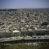 Aerial View over the City of Aleppo, Seen from the Arab Citadel, Syria, Middle East Photographie par Christopher Rennie