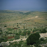 Aerial View over the Afrin Valley with the Plain of Amuq Beyond, Dead City Region, Northern Syria Photographie par Christopher Rennie