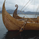 Replica Viking Ships, Oseberg and Gaia, Haholmen, West Norway, Norway, Scandinavia, Europe Photographie par David Lomax