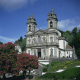 18th Century Bom Jesus Do Monte Church in the City of Braga in the Minho Region, Portugal Photographie par Christopher Rennie