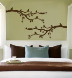 Brown Branch With Birds Wall Decal