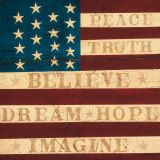 Inspired Colonial Flag Affiches par Warren Kimble