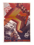 1905, The Road to October, USSR reproduction procédé giclée par Valentina Kulagina