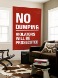 No Dumping Wandgemälde