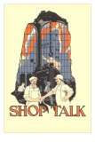 Art Deco Shop Talk Poster