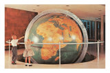 Children Looking at Giant Globe Prints