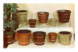Wooden Houseplant Containers Print