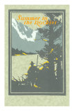 Summer in the Rockies, Mountie and Pine Posters