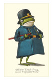 Doleful Frog as Policeman Prints
