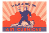 Walk Along on Air Cushions Plakater Walk Along on Air Cushions Plakater