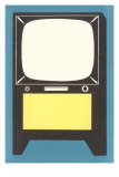 Blank Television Set Poster