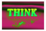 Think, Pink and Green Plakat