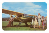 Fifties Family with Private Plane Poster