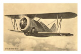 Grunman F3F Airplane in Clouds Print