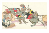 Fighting Animals, the First Attack Posters