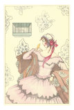 Woman Communing with Canary Affiches