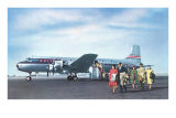 United Passengers Deplaning Foto