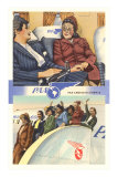 Ladies on Pan American Airplanes Print