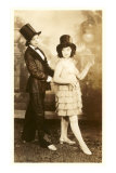 Children in Top Hats Dressed as Vaudevillians Fotografía