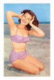 Woman in Lavender Two-Piece Suit Lámina Woman in Lavender Two-Piece Suit Lámina