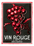 Vin Rouge Label Kunstdruck