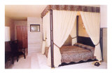 Canopied Bed with Leopard Spread Posters