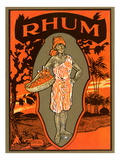Rhum, Caribbean Woodcut Giclee Print