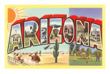 Large Letter Arizona Posters