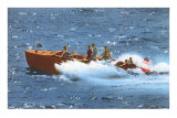 Powerboat on the Ocean Prints